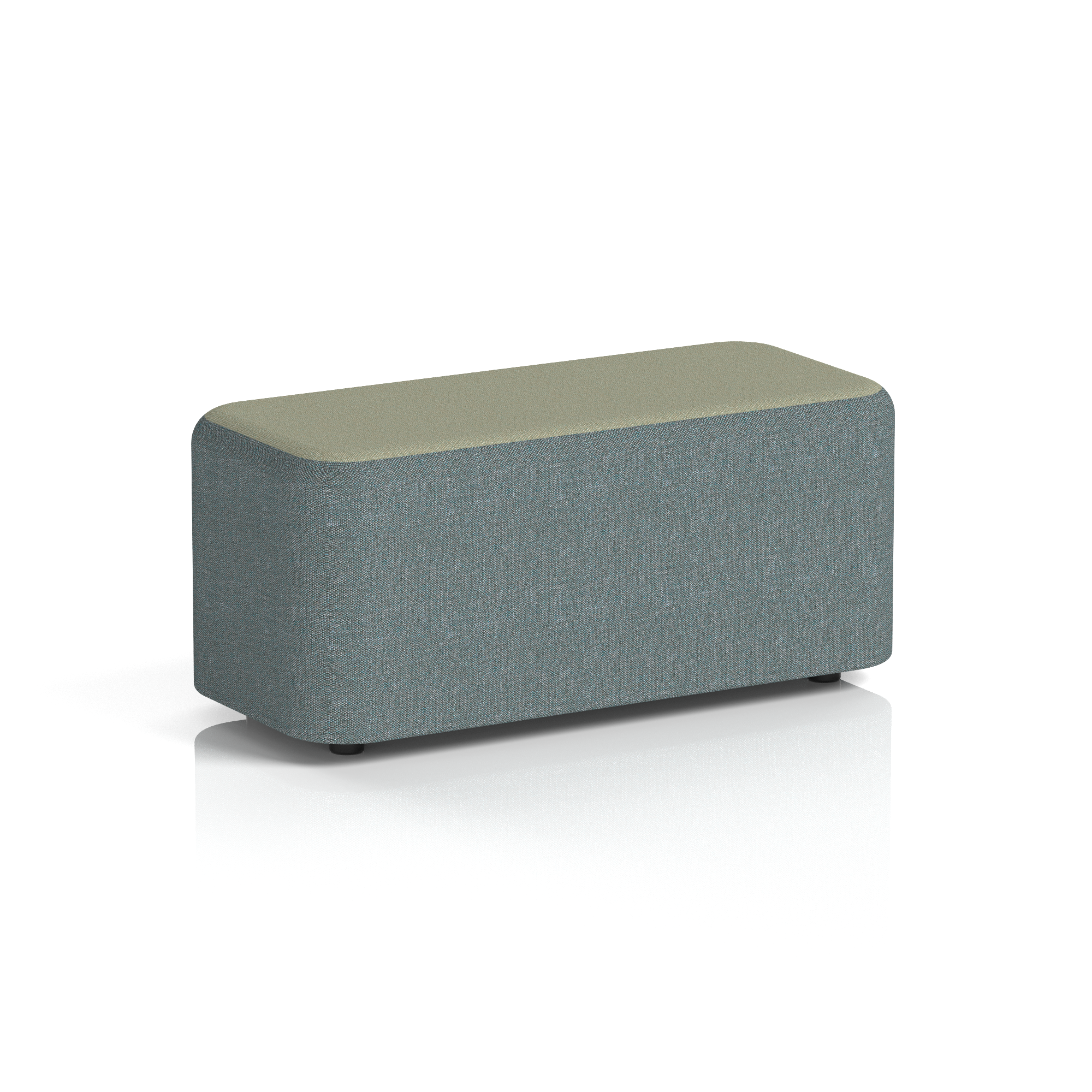 Harlestone Rectangular Stool in Two Tone