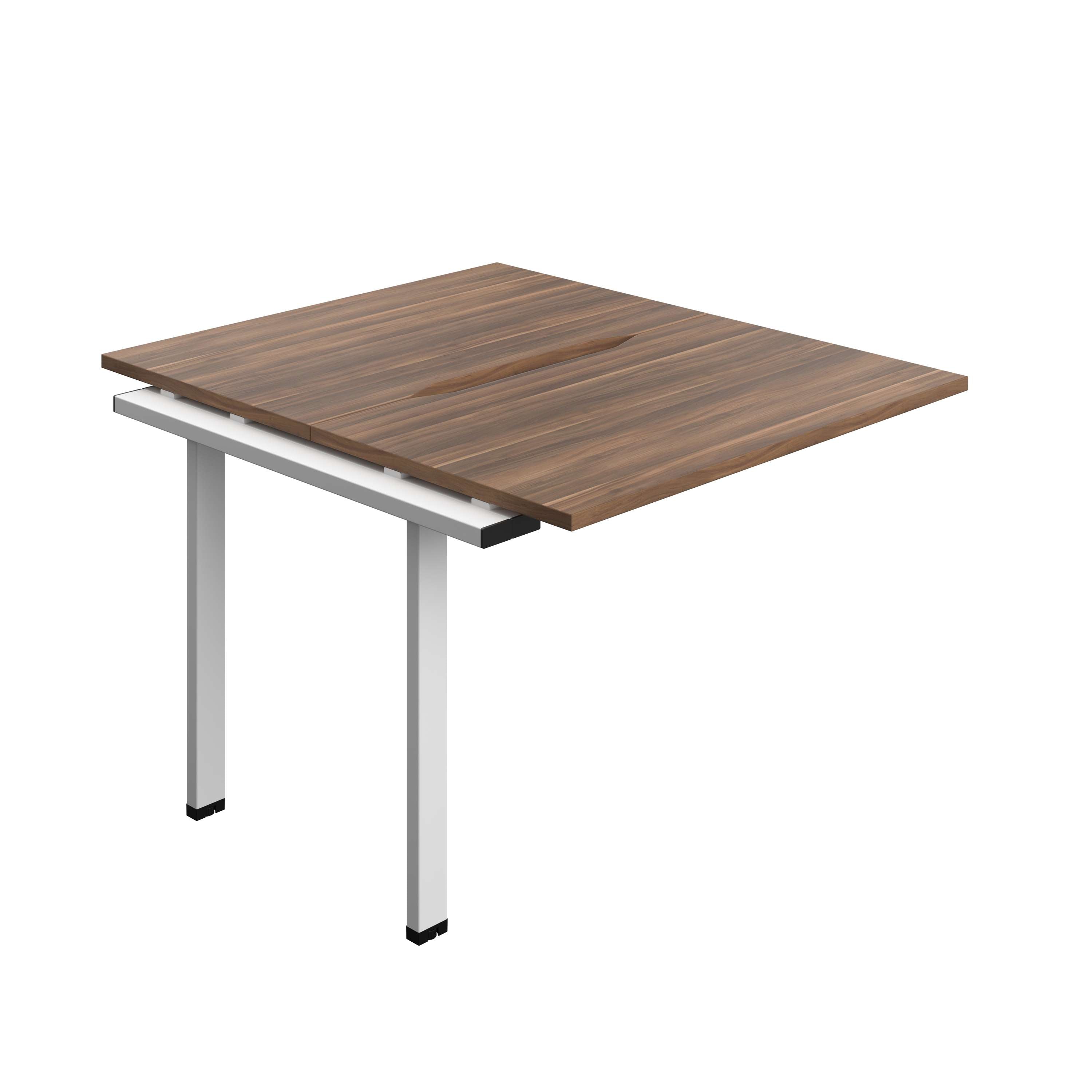 Synergy Bench Extension with Cut Out: 2 Person (FSC) : 1000 | 600 | Dark Walnut/White