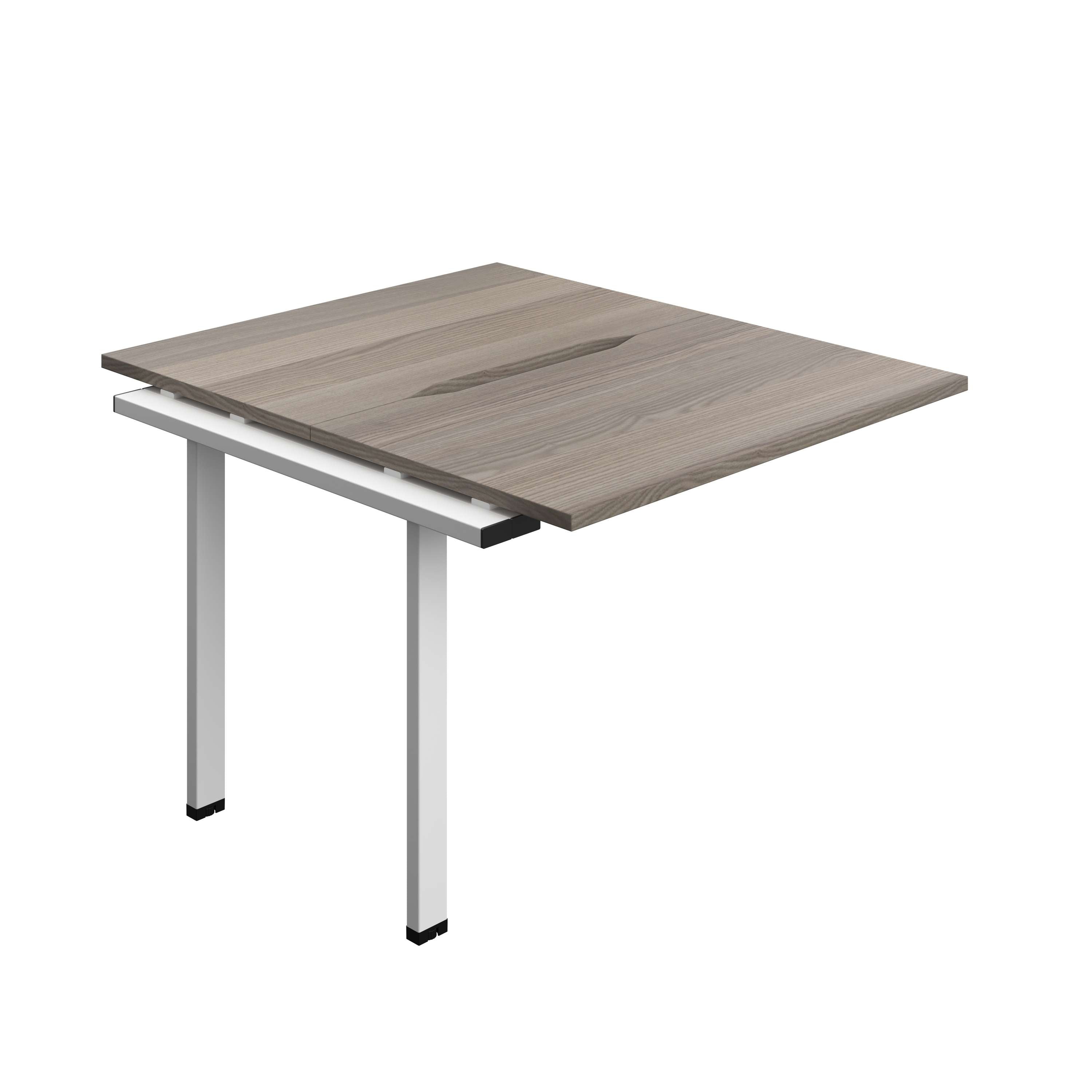 Synergy Bench Extension with Cut Out: 2 Person (FSC) : 1000 | 600 | Grey Oak/White