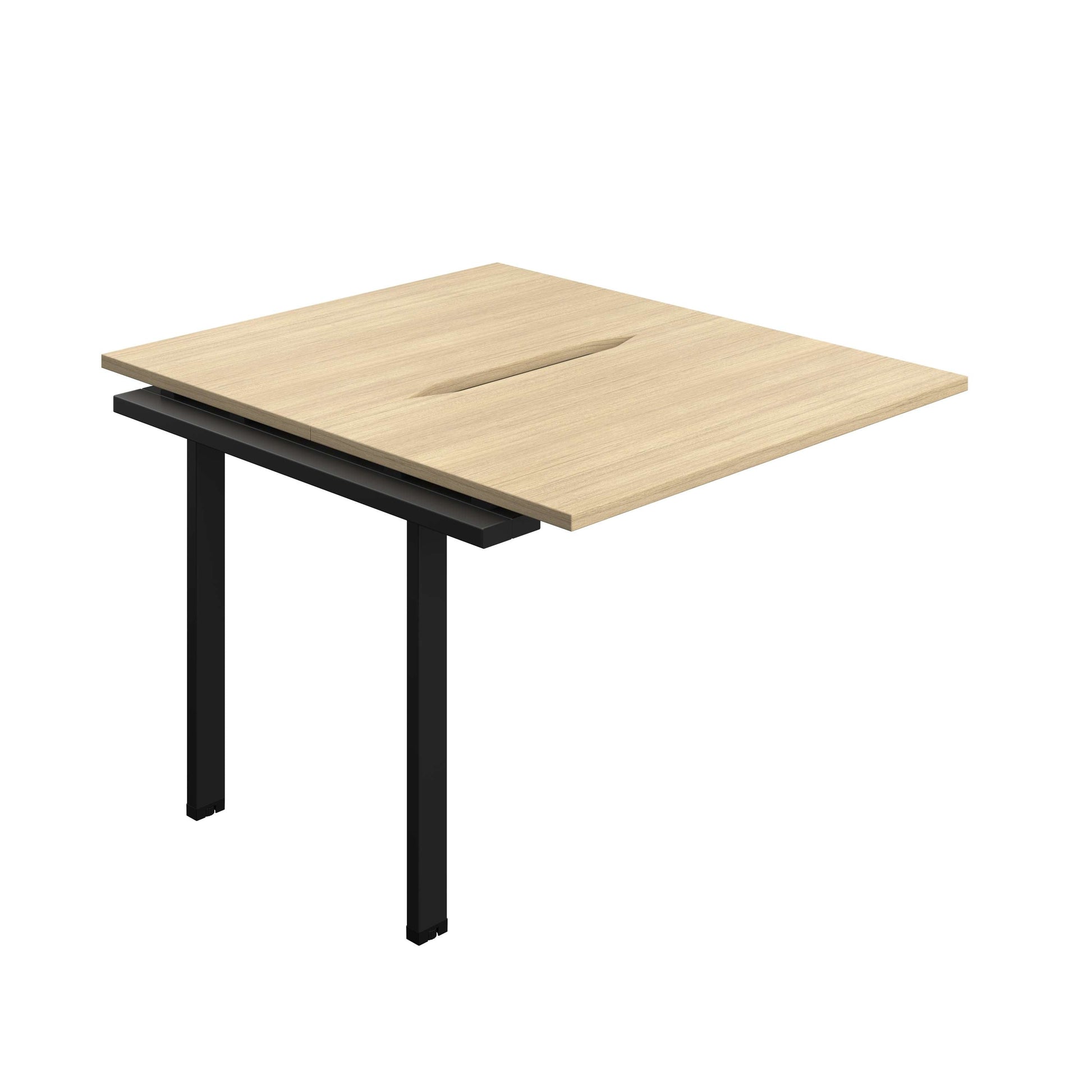 Synergy Bench Extension with Cut Out: 2 Person (FSC) : 1000 | 600 | Nova Oak/Black
