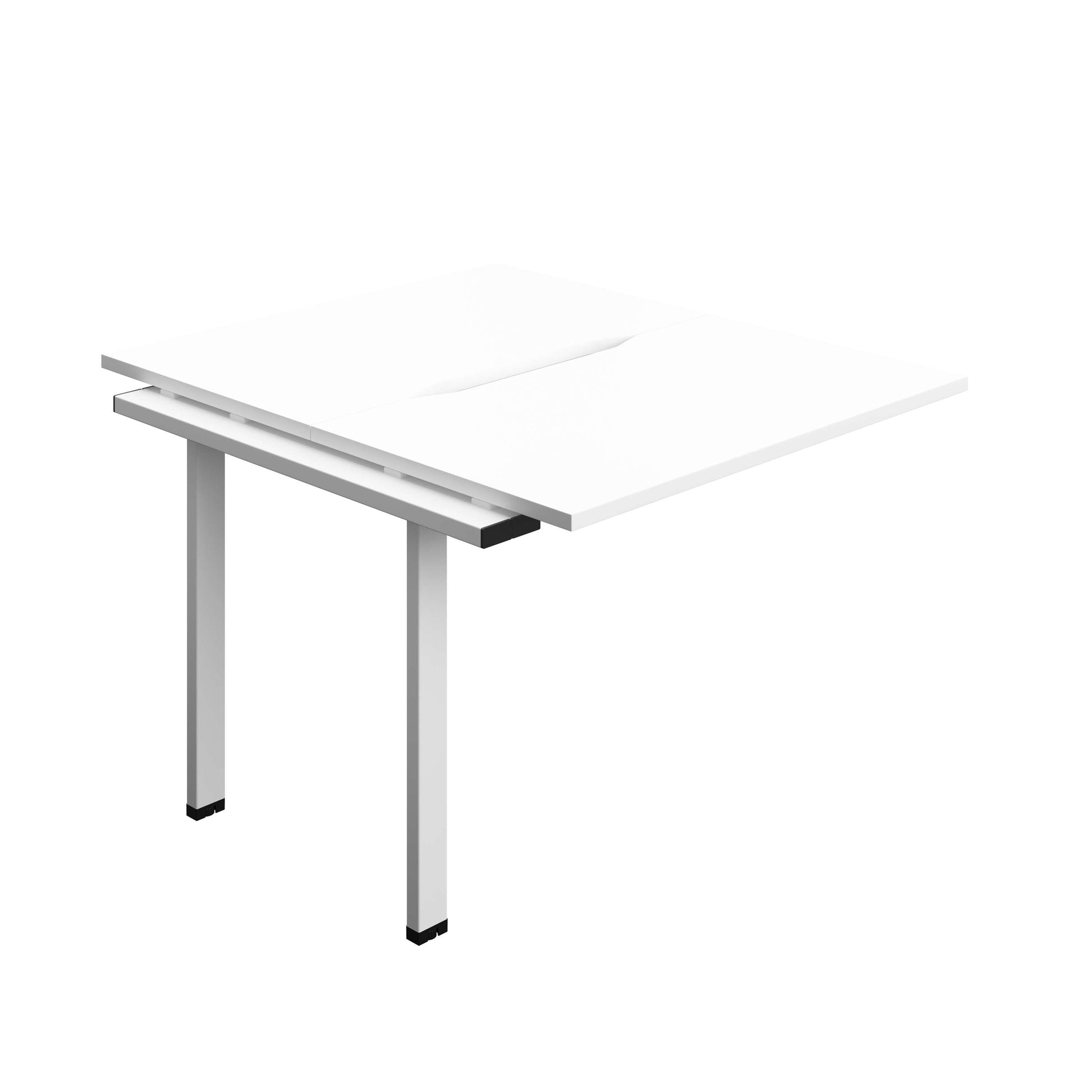 Synergy Bench Extension with Cut Out: 2 Person (FSC) : 1000 | 600 | White/White