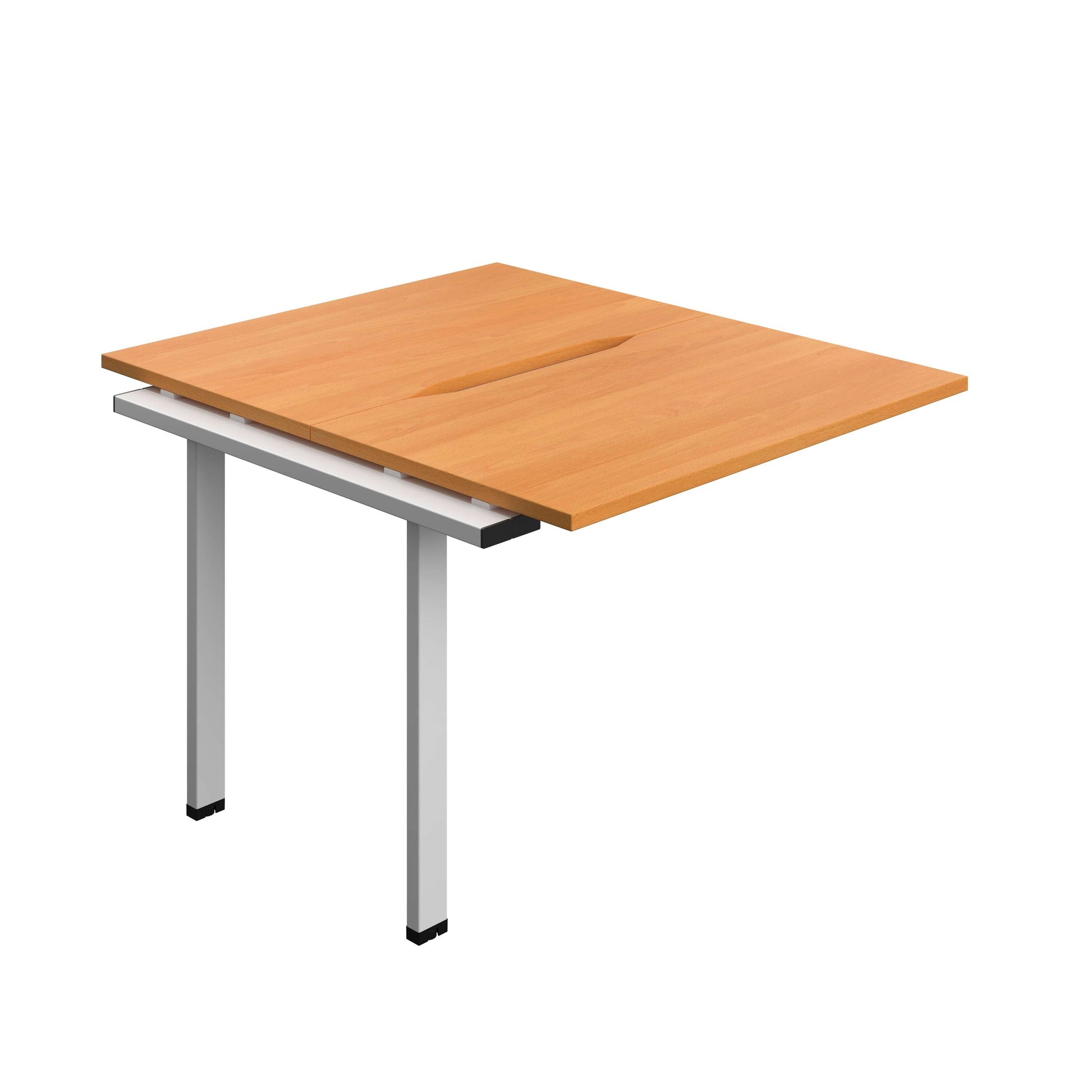 Synergy Bench Extension with Cut Out: 2 Person (FSC) : 1000 | 700 | Beech/Silver