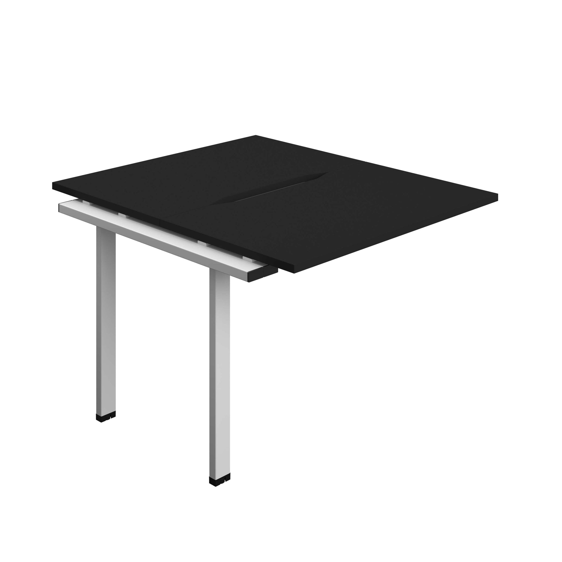 Synergy Bench Extension with Cut Out: 2 Person (FSC) : 1000 | 700 | Black/Silver