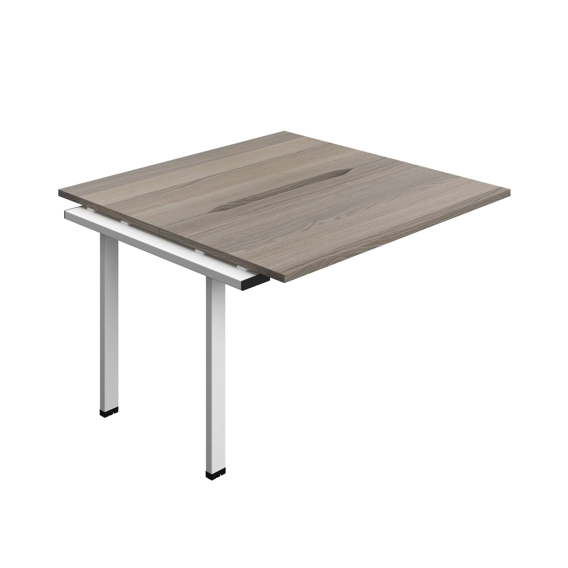 Synergy Bench Extension with Cut Out: 2 Person (FSC) : 1200 | 600 | Grey Oak/White
