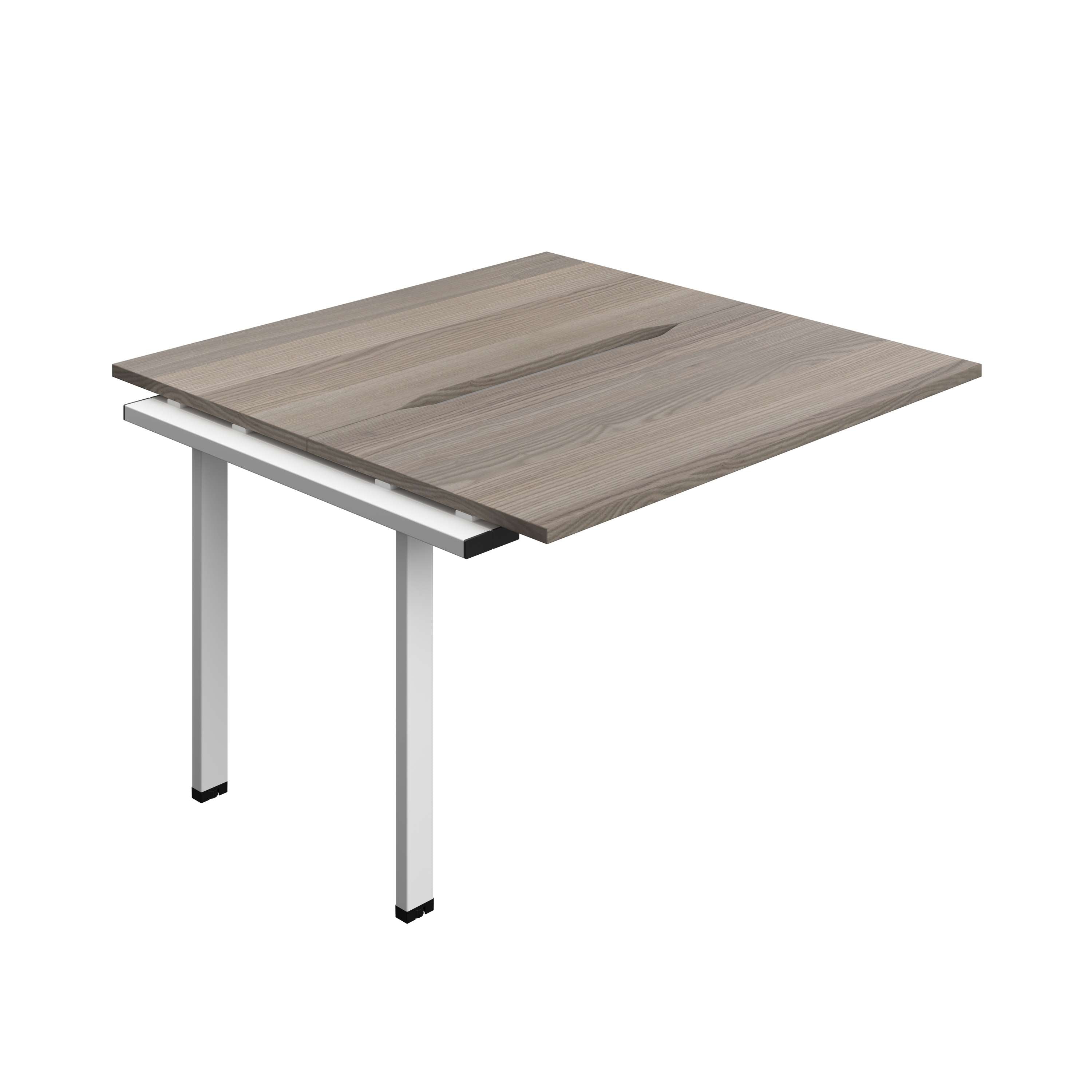 Synergy Bench Extension with Cut Out: 2 Person (FSC) : 1200 | 600 | Grey Oak/White