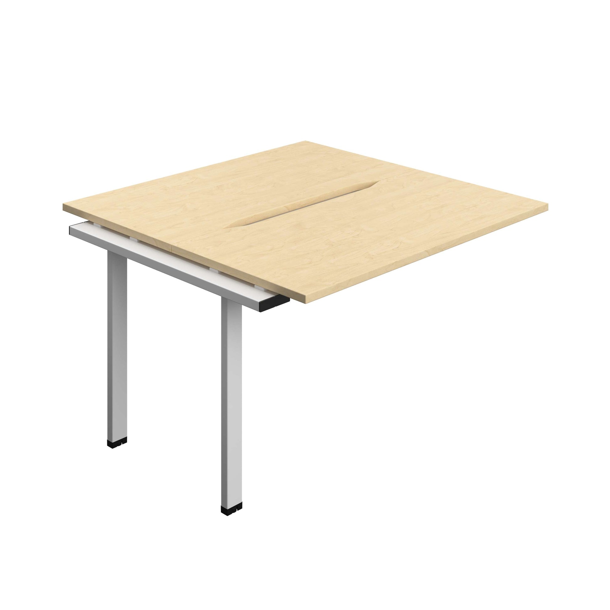 Synergy Bench Extension with Cut Out: 2 Person (FSC) : 1200 | 600 | Maple/Silver