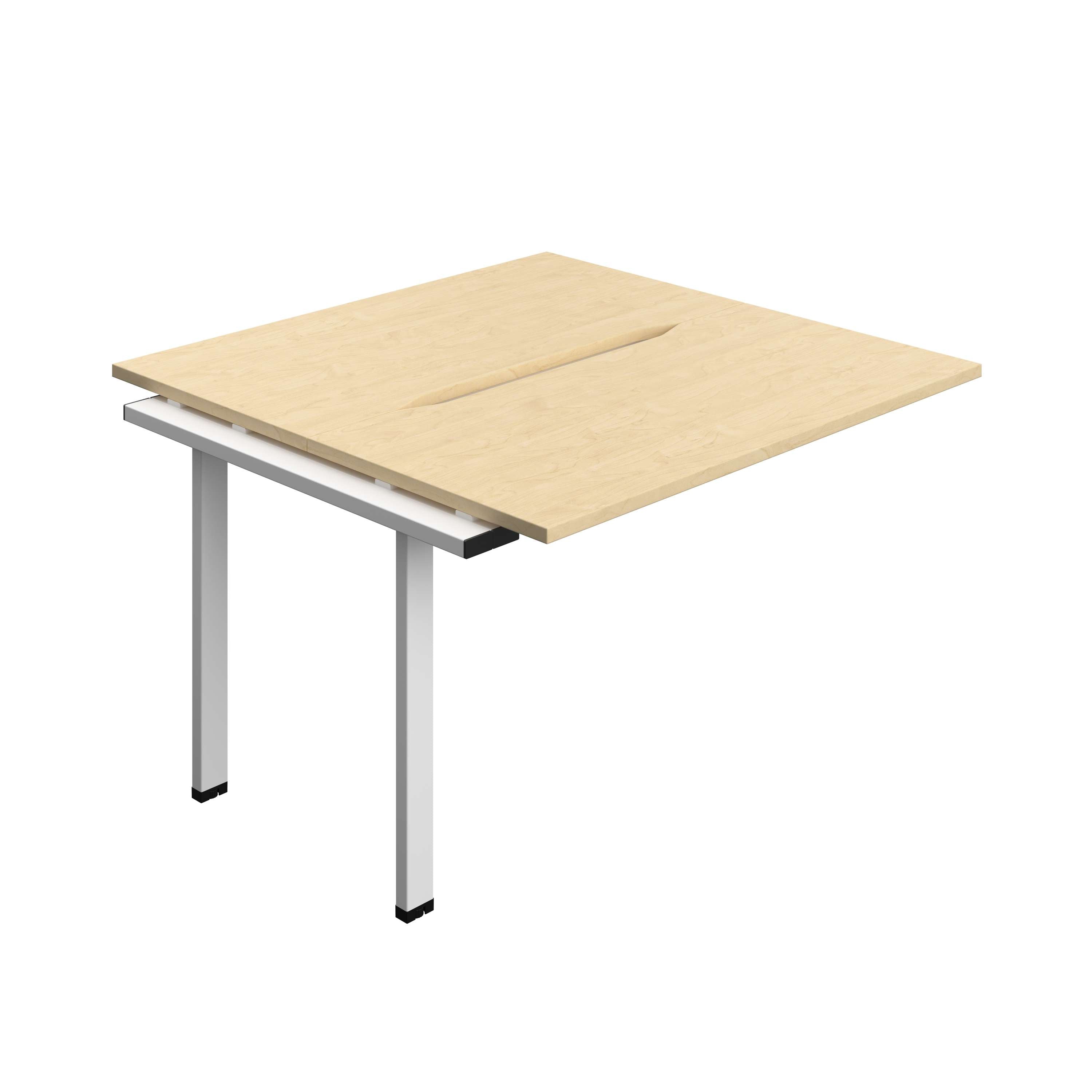 Synergy Bench Extension with Cut Out: 2 Person (FSC) : 1200 | 600 | Maple/White