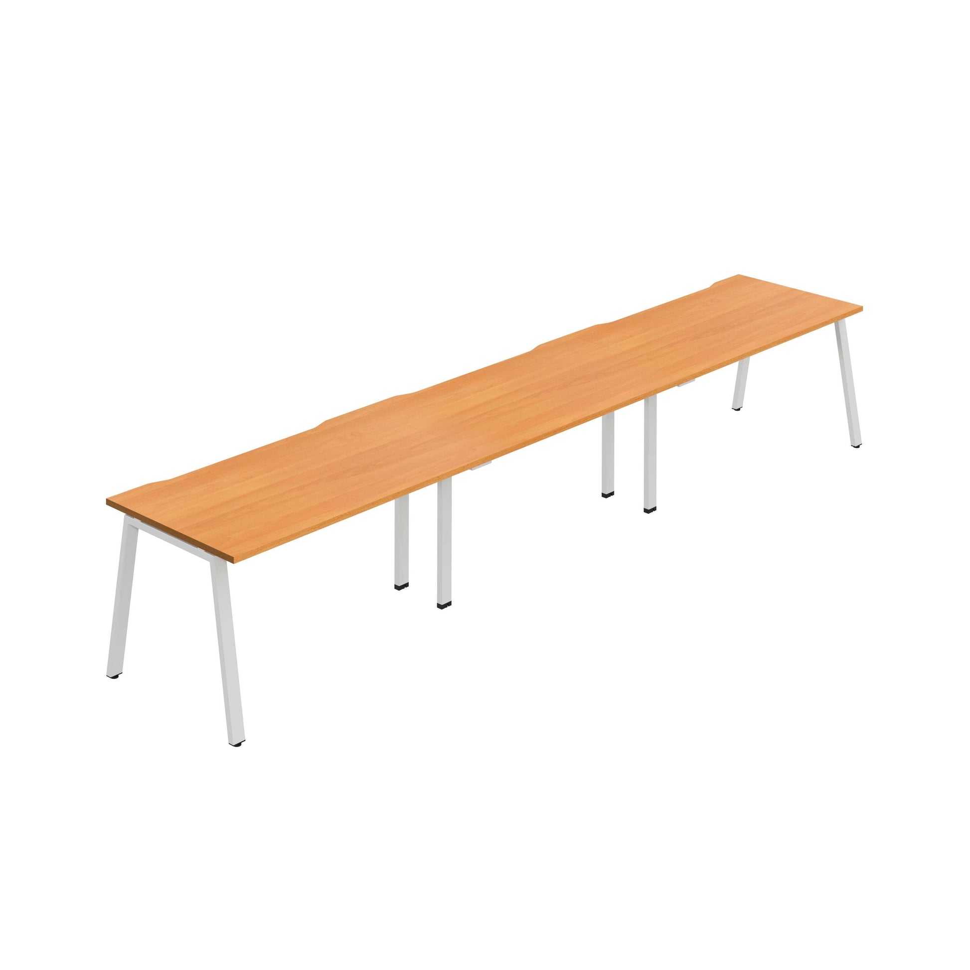 Synergy 3SP Bench Desk|1200X800mm|A-Frame|Beech/White