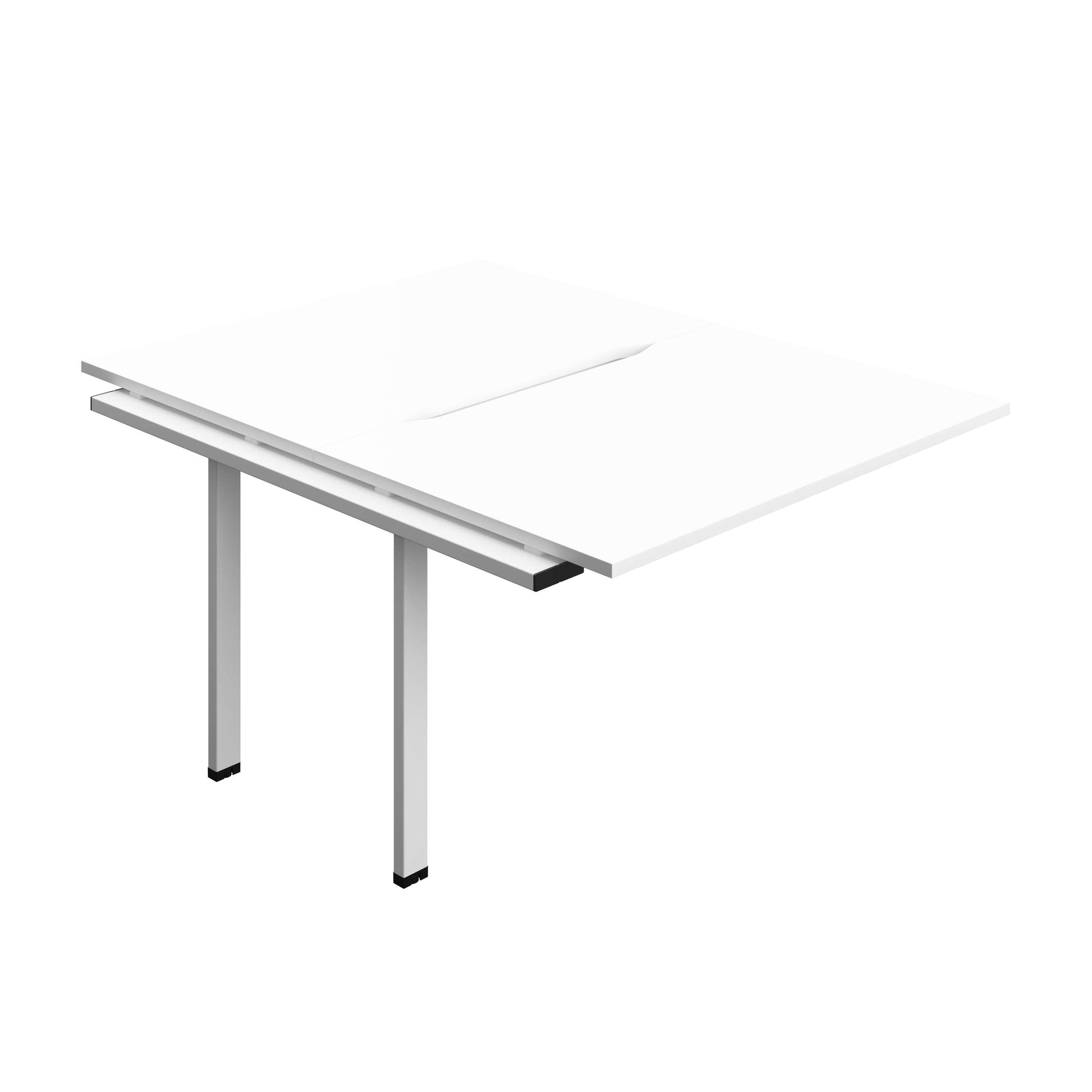 Synergy Bench Extension with Cut Out: 2 Person (FSC) : 1200 | 800 | White/White