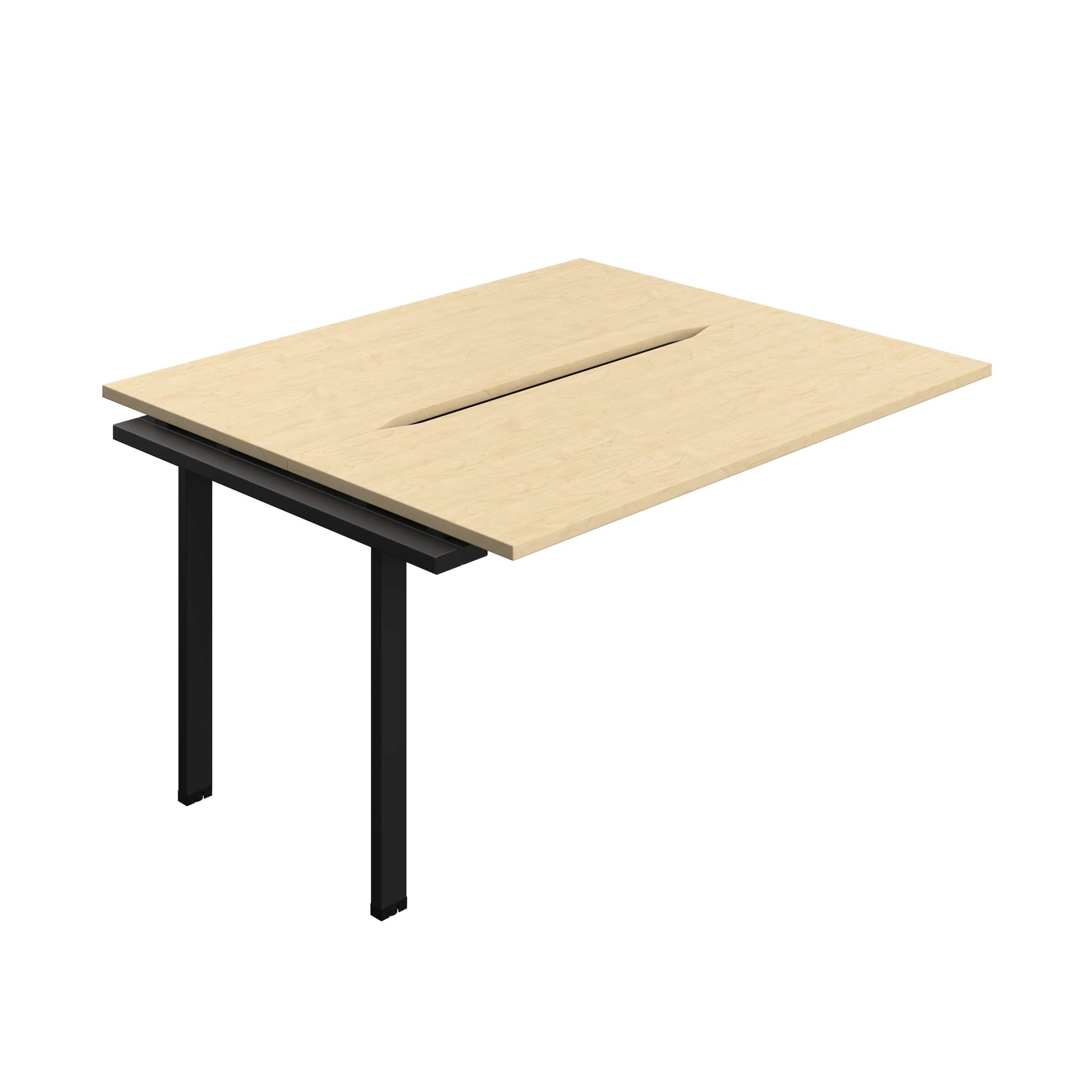 Synergy Bench Extension with Cut Out: 2 Person (FSC) : 1400 | 600 | Maple/Black