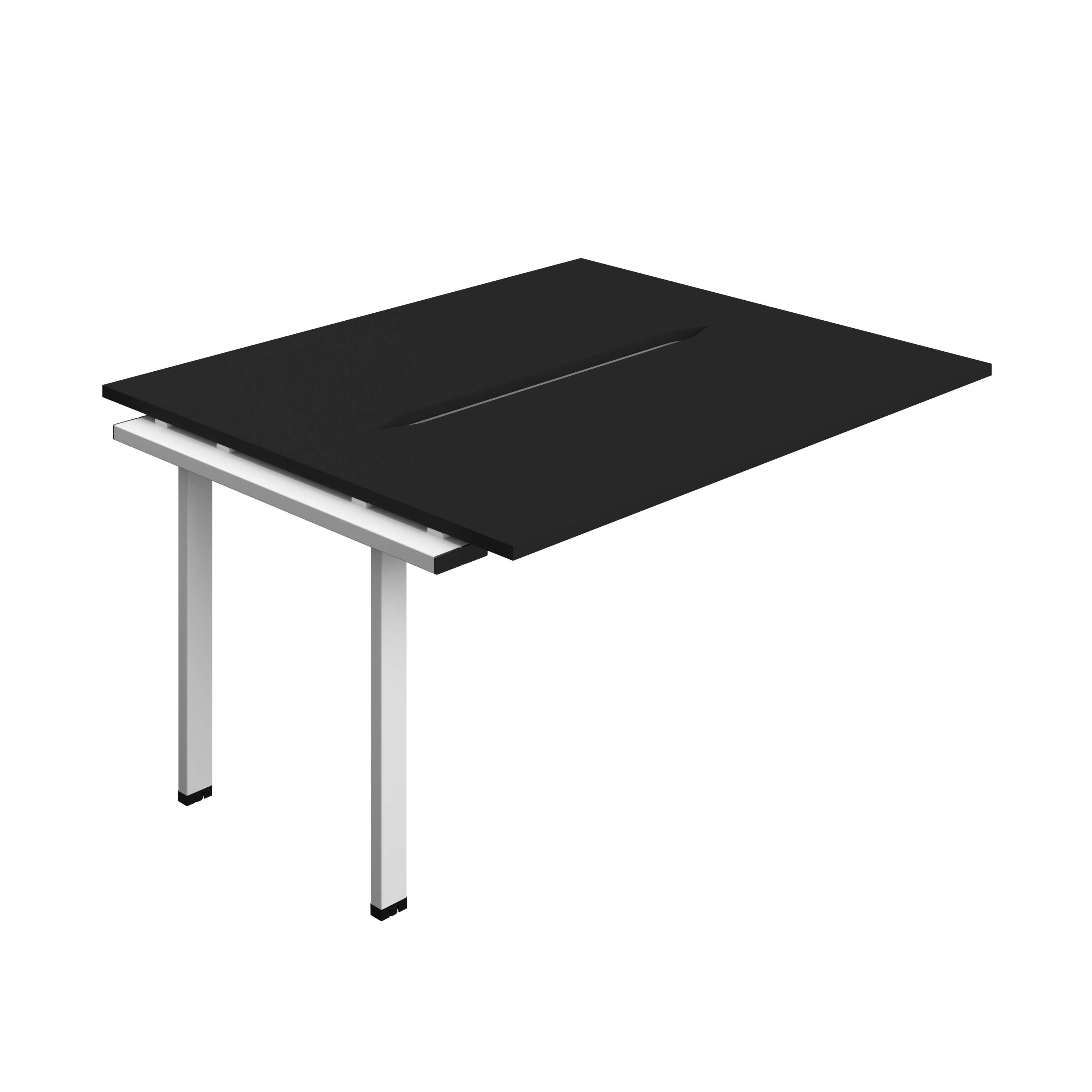 Synergy Bench Extension with Cut Out: 2 Person (FSC) : 1400 | 700 | Black/White