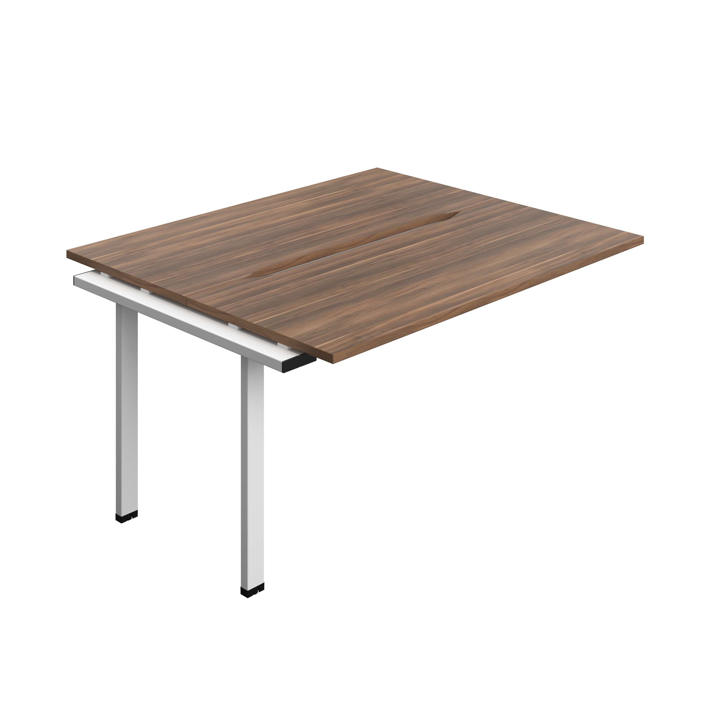Synergy Bench Extension with Cut Out: 2 Person (FSC) : 1400 | 700 | Dark Walnut/White