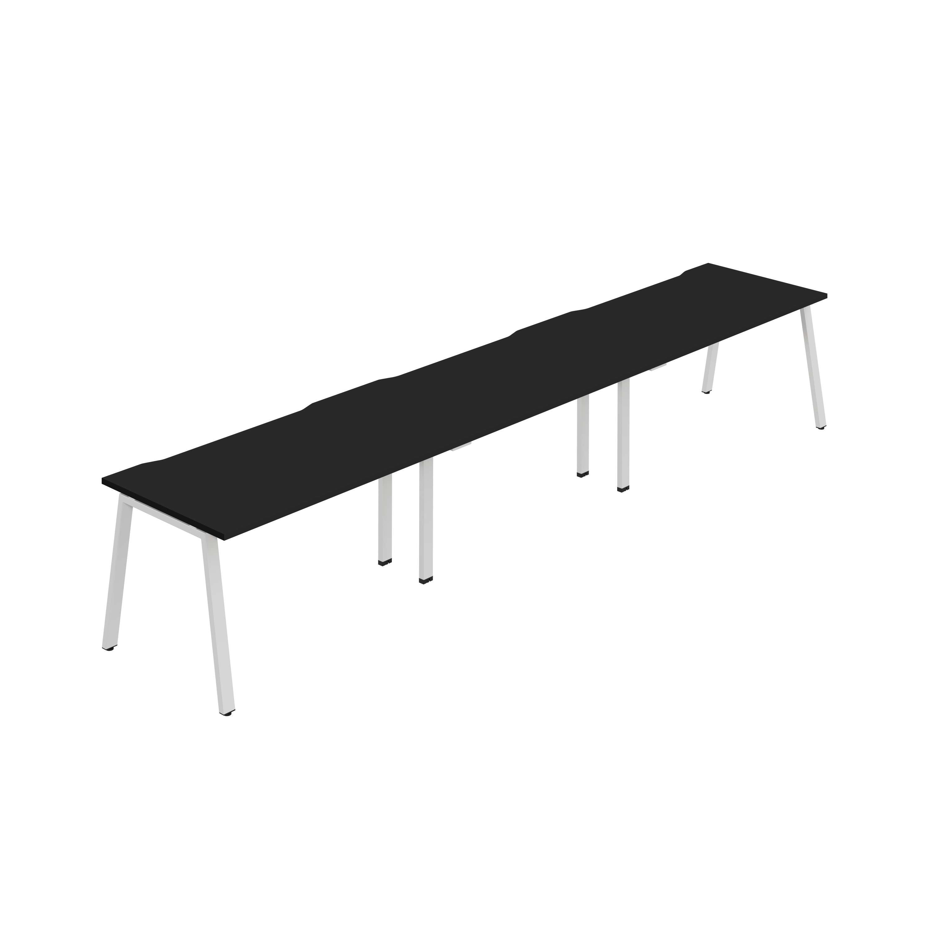 Synergy 3SP Bench Desk|1400X800mm|A-Frame|Black/White