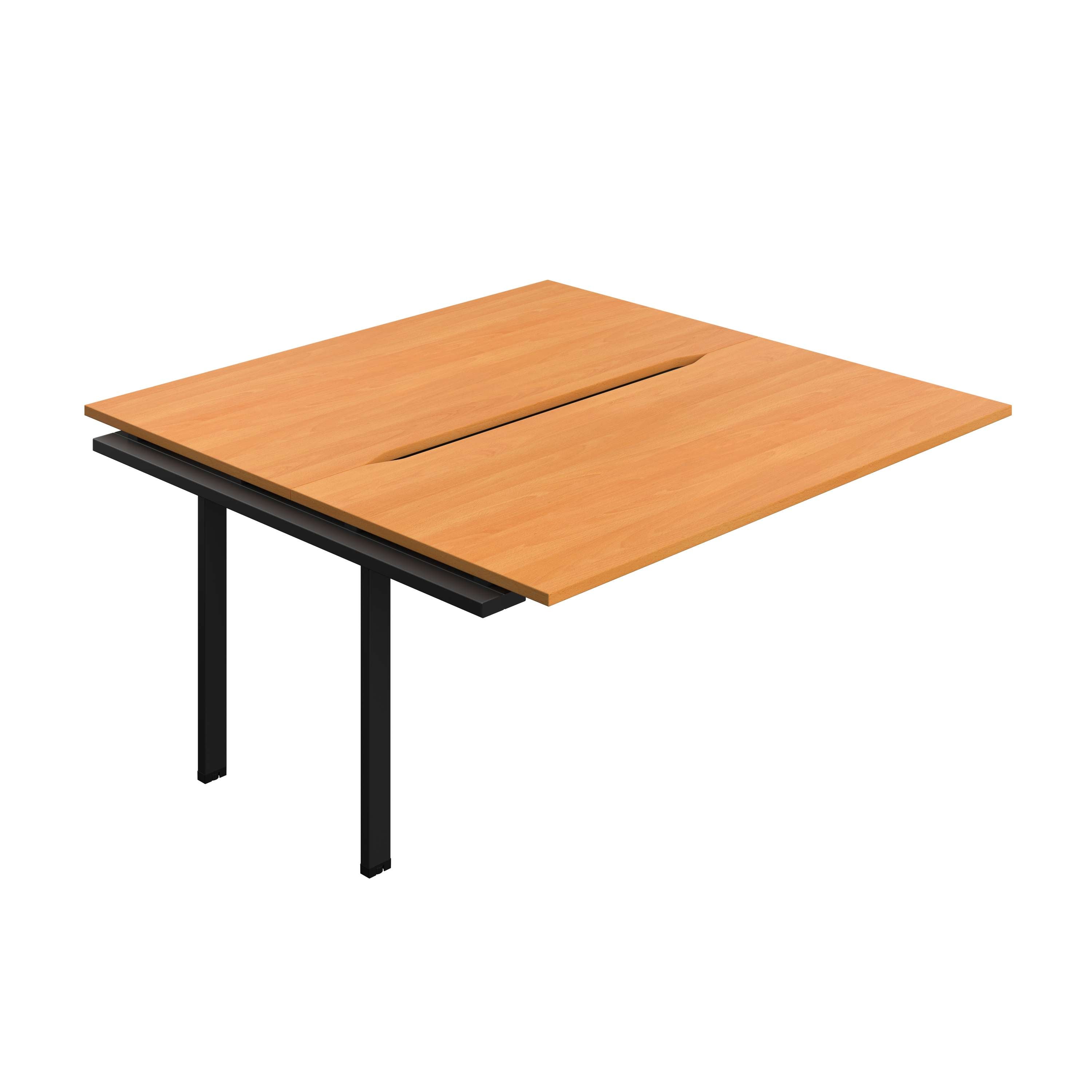 Synergy Bench Extension with Cut Out: 2 Person (FSC) : 1600 | 800 | Unlimited/Black