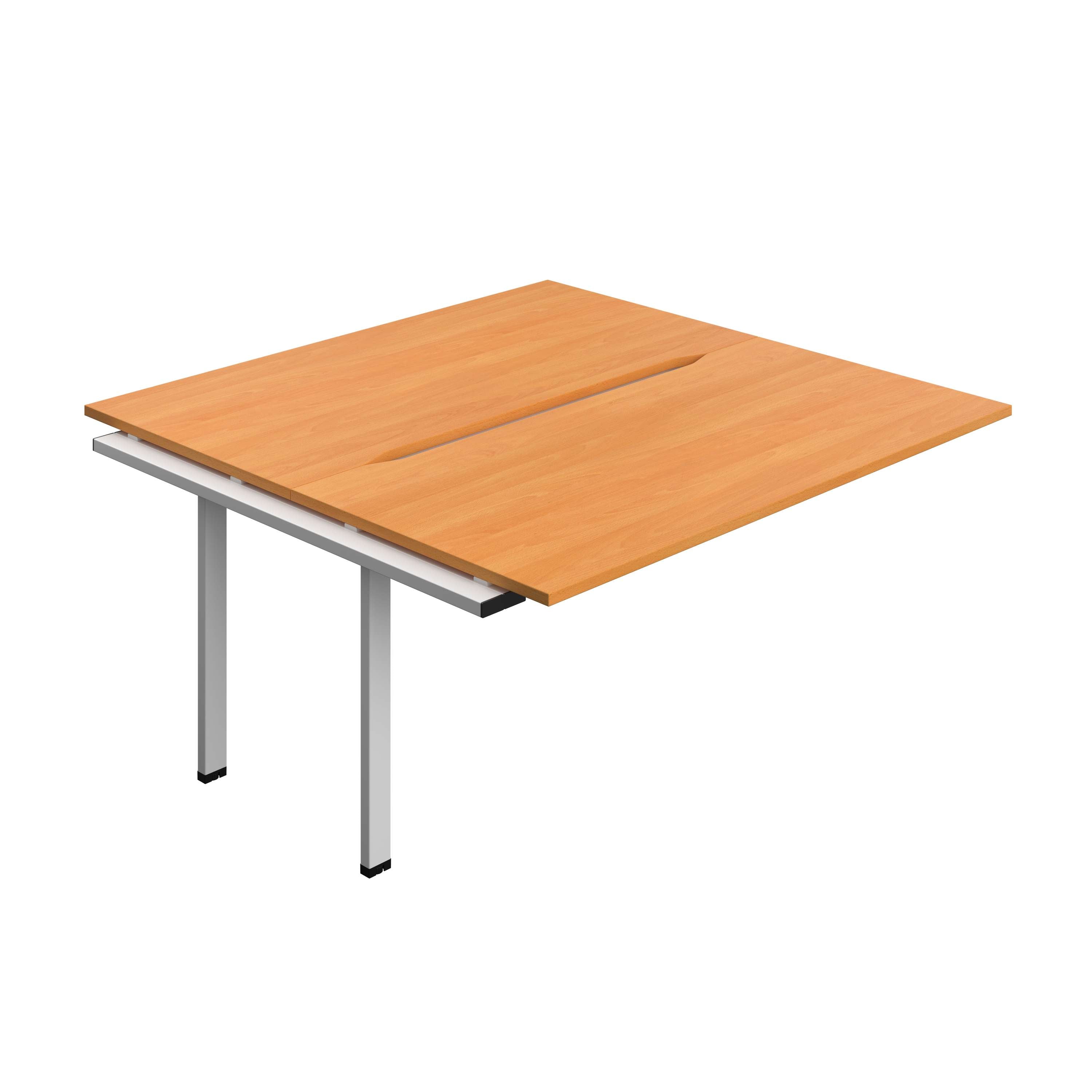 Synergy Bench Extension with Cut Out: 2 Person (FSC) : 1600 | 800 | Unlimited/Silver
