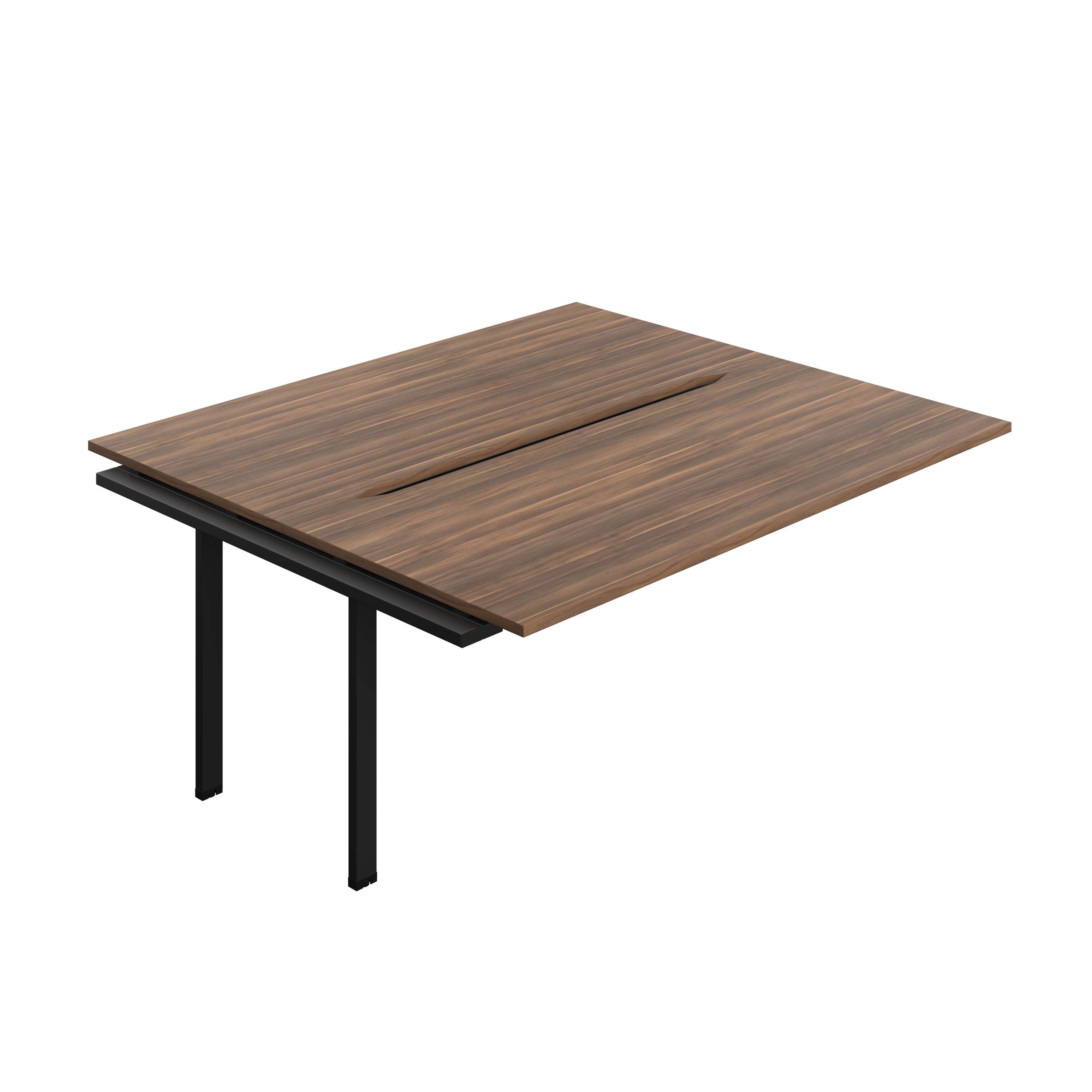 Synergy Bench Extension with Cut Out: 2 Person (FSC) : 1800 | 800 | Dark Walnut/Black