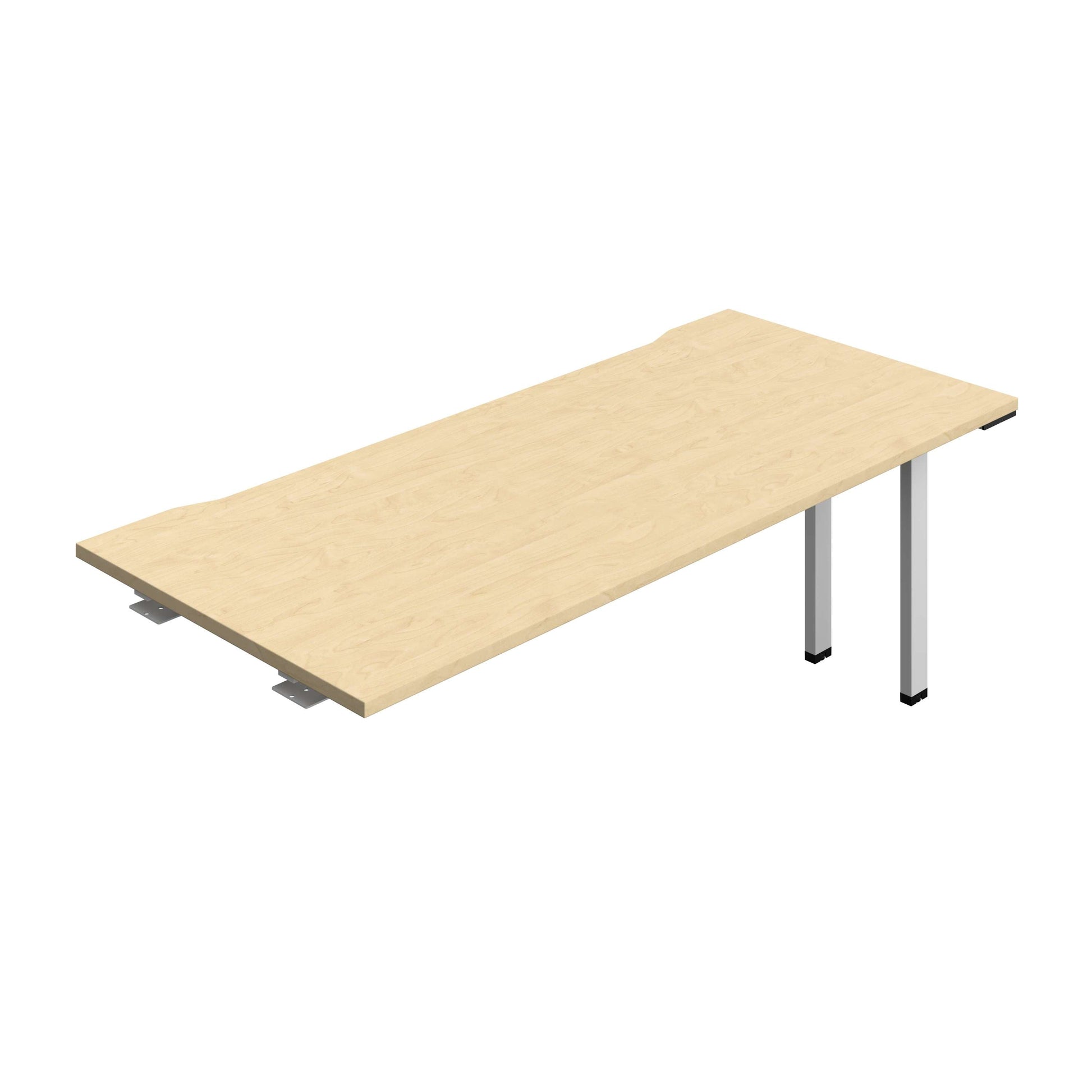 Synergy Bench Extension with Cut Out: 1 Person (FSC) : 1800 | 800 | Maple/Silver