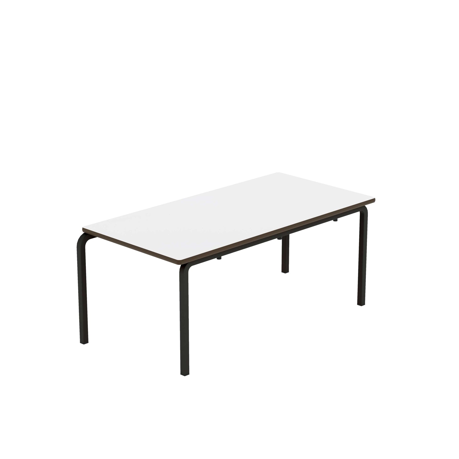 Titan Crush Bent Frame Table | 1100x550x460 | White/Black