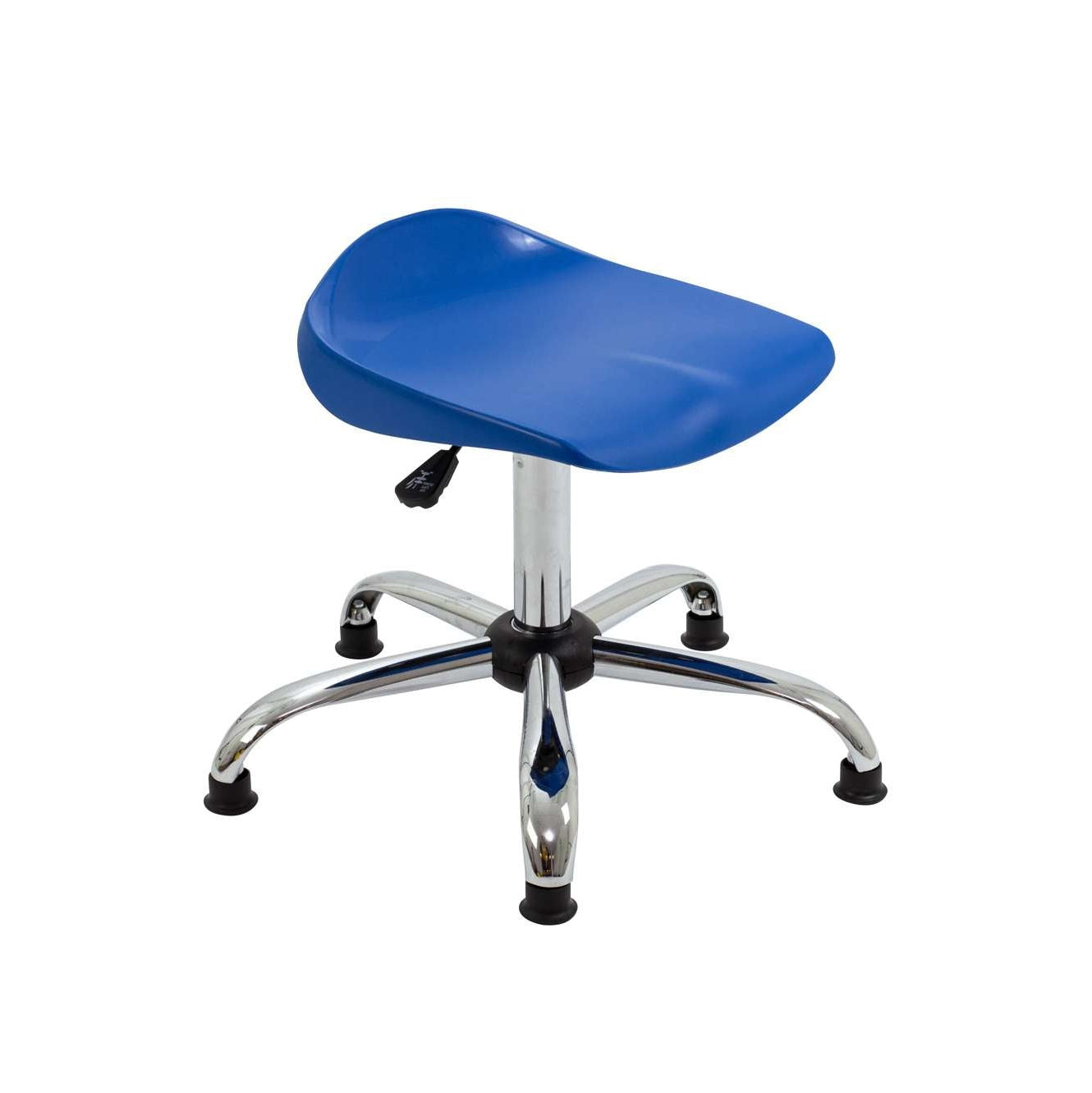 Titan Swivel Senior Stool with Chrome Base and Glides