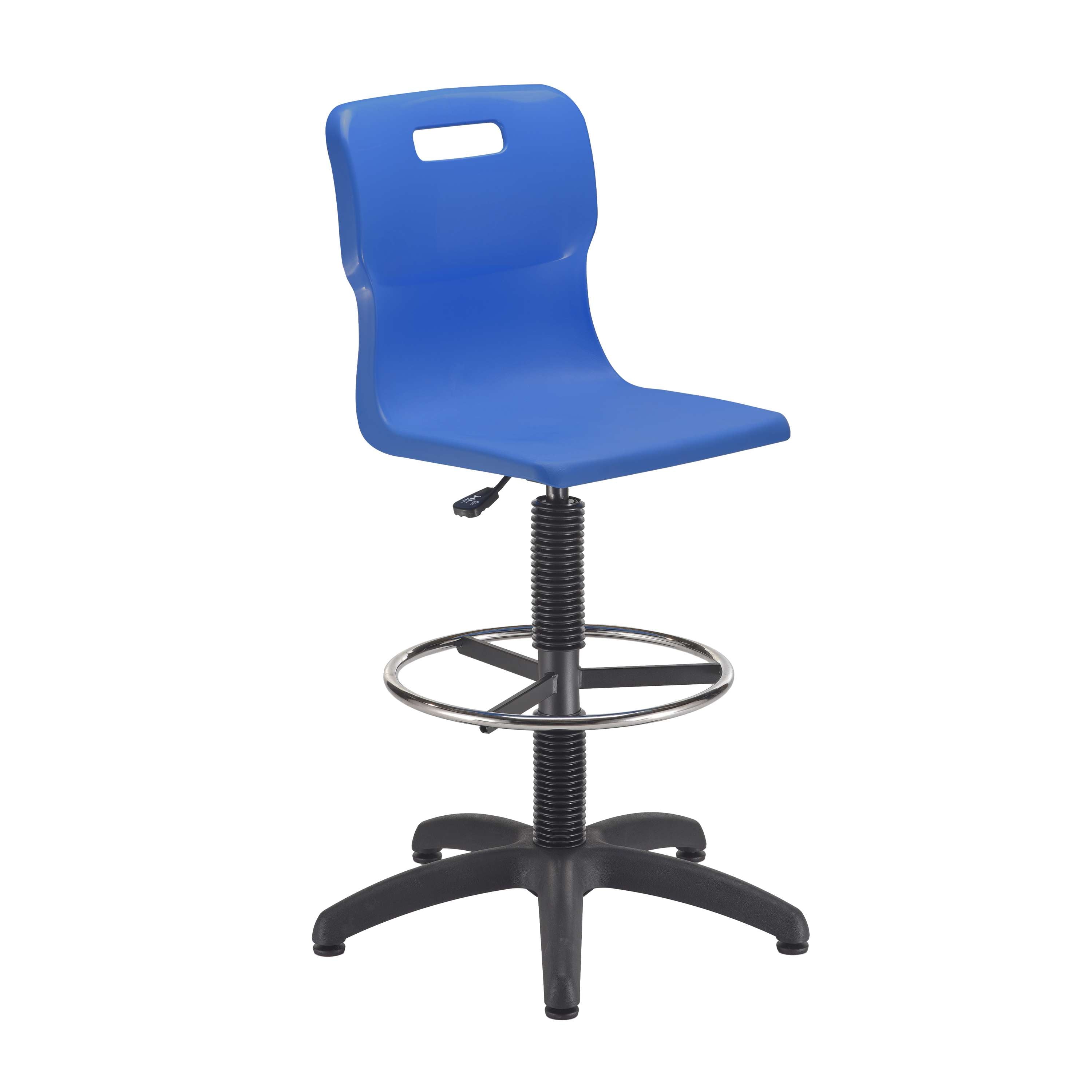 Titan Swivel Senior Chair with Plastic Base, Castors and D-Kit