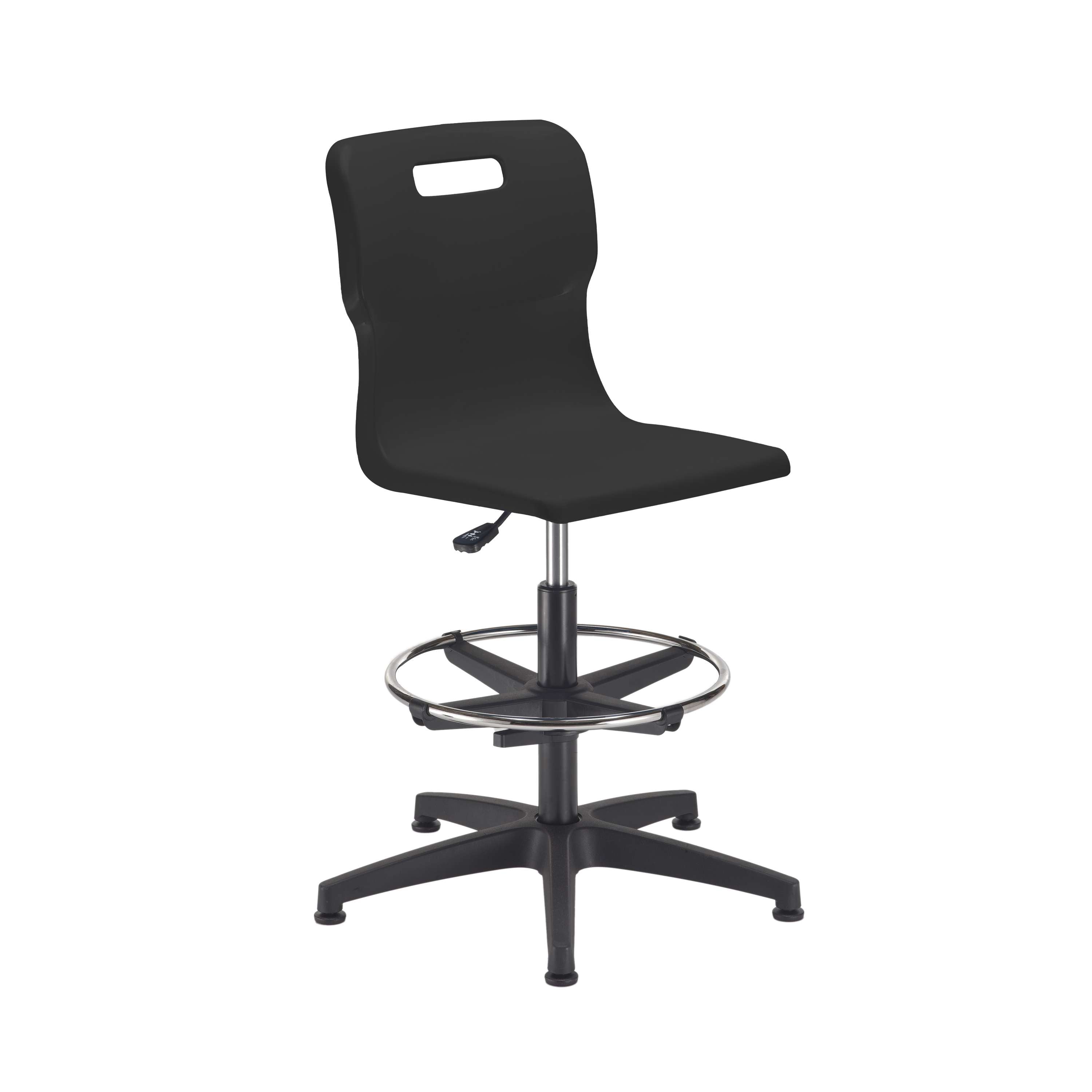 Titan Swivel Senior Chair with Plastic Base, Castors and D-Kit