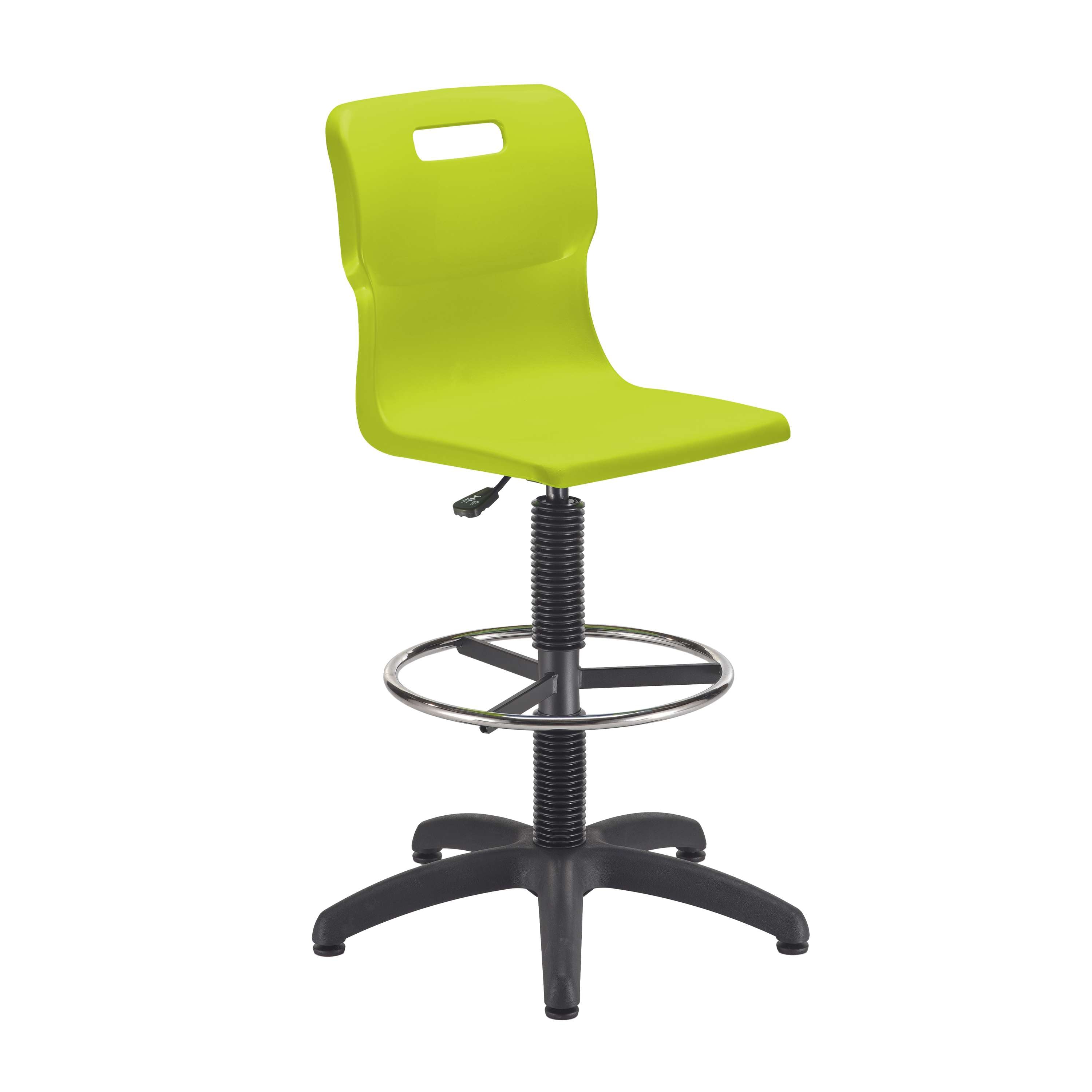 Titan Swivel Senior Chair with Plastic Base, Castors and D-Kit