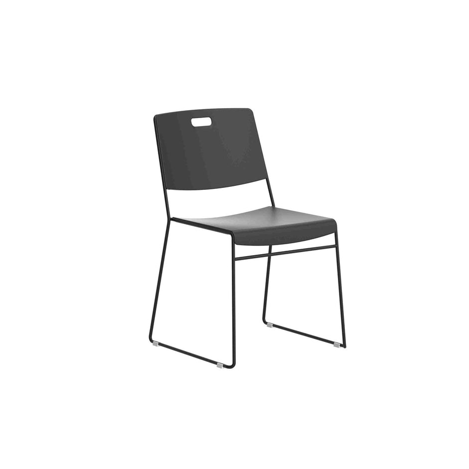 Titan Arc High Density Stacker Chair | Black