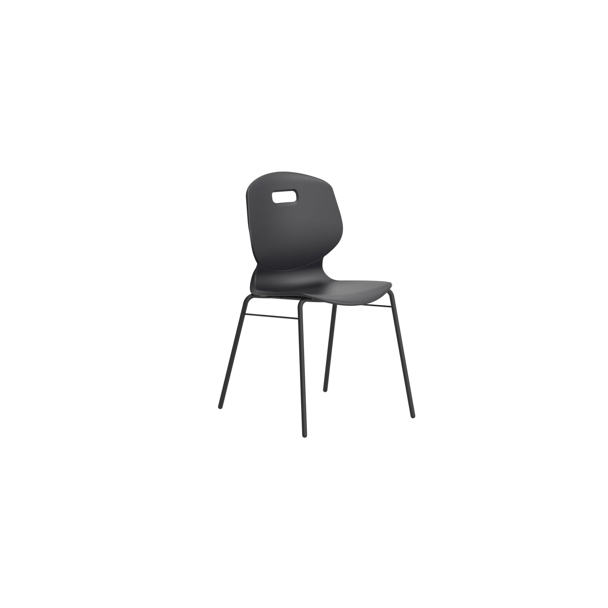 Titan Arc 4 Leg Chair with Brace | Size 5 | Anthracite