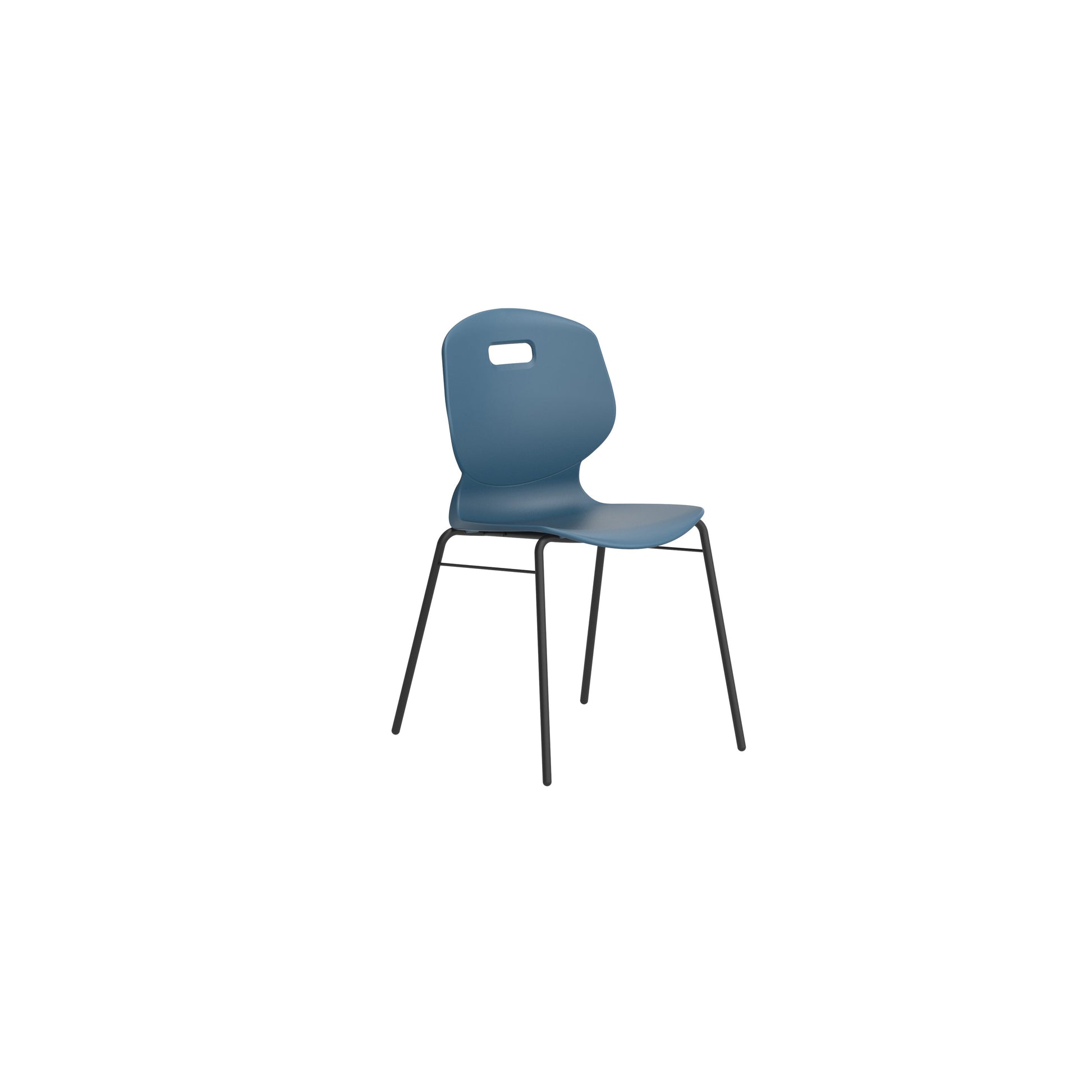 Titan Arc 4 Leg Chair with Brace | Size 5 | Steel Blue
