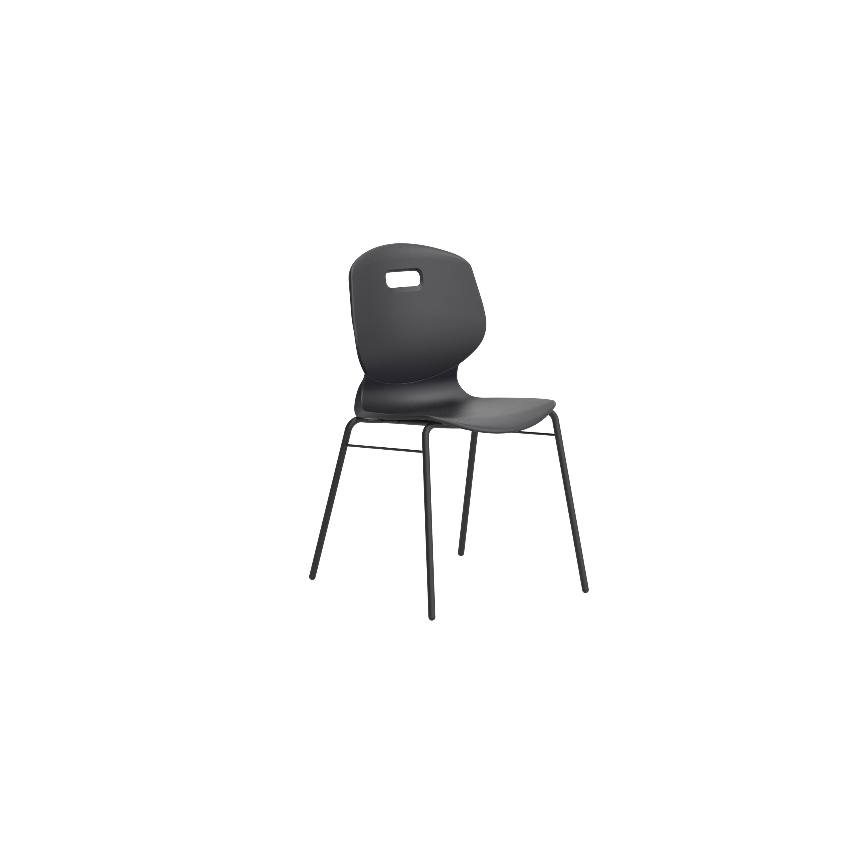 Titan Arc 4 Leg Chair with Brace | Size 6 | Anthracite