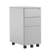 Pedestal Slimline 3 Drawer Steel