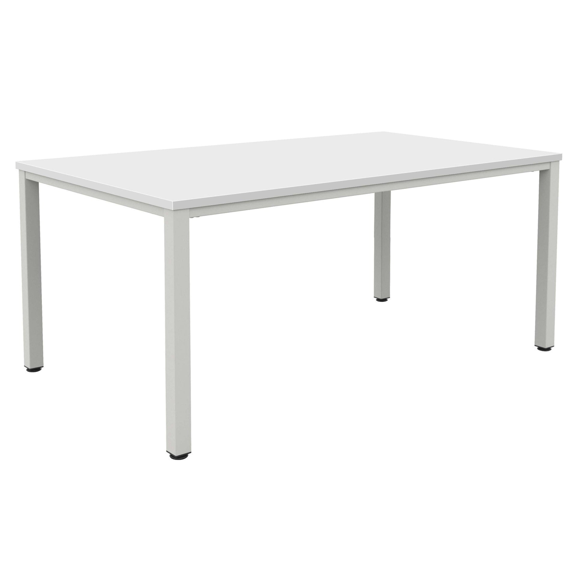 Fraction Infinity Rectangular Meeting Table (FSC) | 2000 X 1000 | White/Silver
